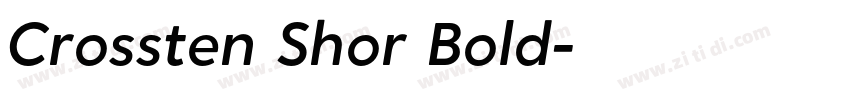 Crossten Shor Bold字体转换 Crossten Shor Bold字体转换